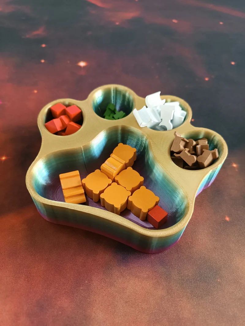 Neon Animal Paw – Board Game Accessory