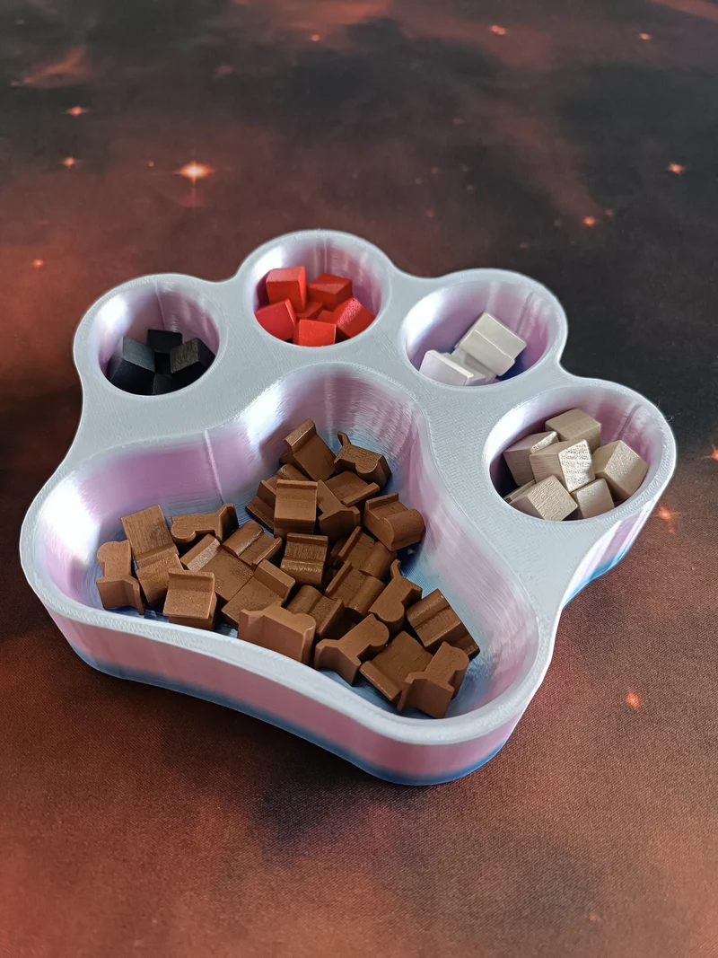 Neon Animal Paw – Board Game Accessory