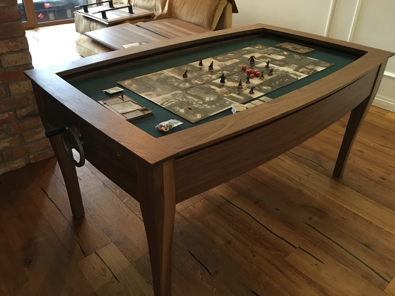 SIDGE – American Walnut Board Game Table