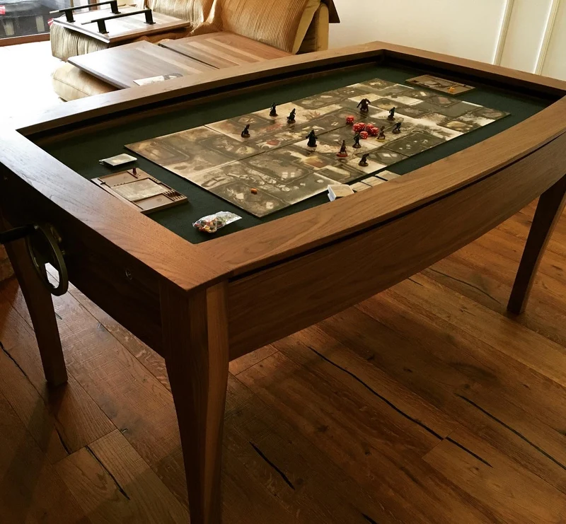 SIDGE – American Walnut Board Game Table