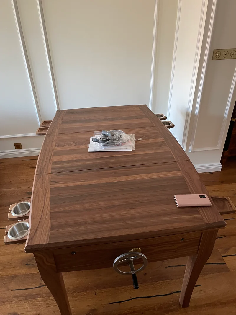 SIDGE – American Walnut Board Game Table