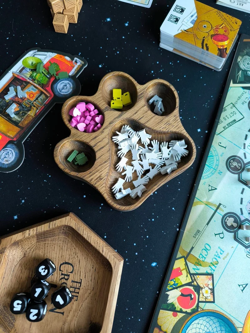 Wooden Animal Paw – Board Game Accessory