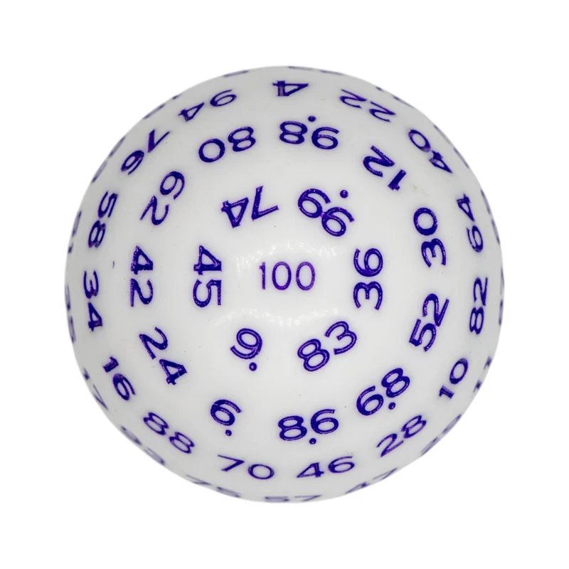 D100 Würfel White/Dark Blue