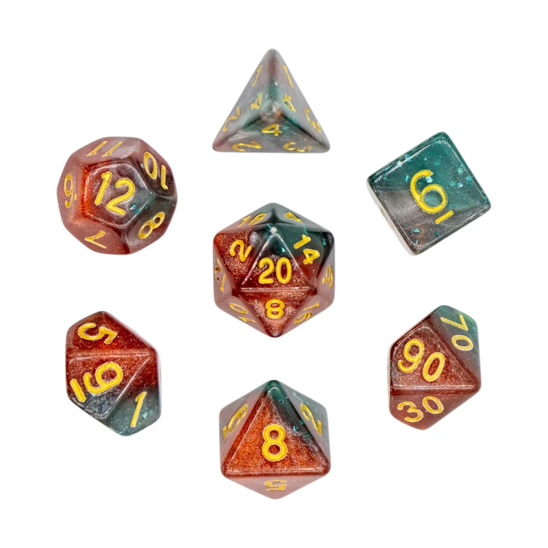 7-teiliges RPG Würfelset Galaxy: Rose Garden