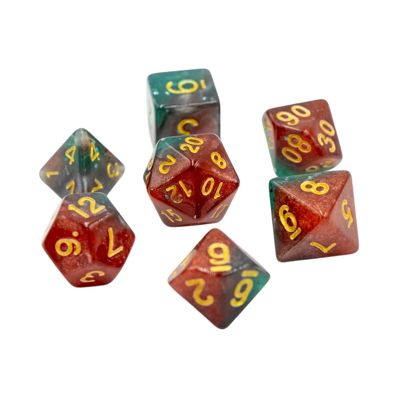 7-teiliges RPG Würfelset Galaxy: Rose Garden