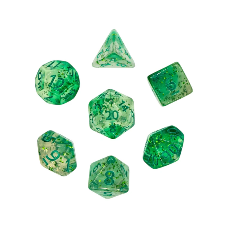 Würfelset Confetti: Green Sulfer