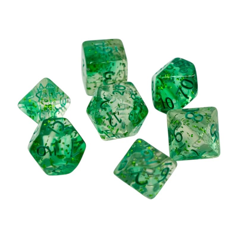 Würfelset Confetti: Green Sulfer