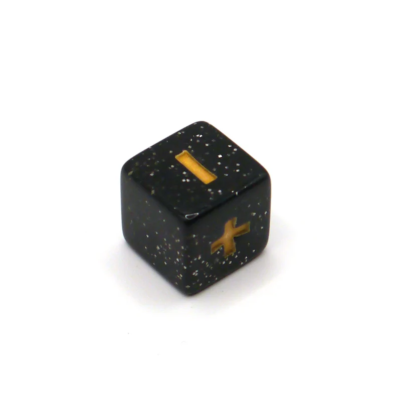 Fate & Fudge Würfel: Black Glitter