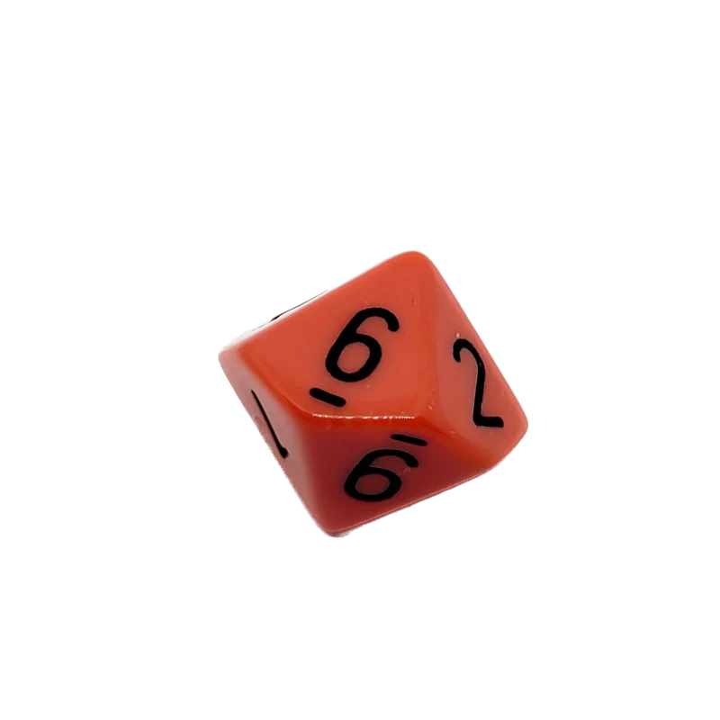 D10 Würfel Rot/Schwarz