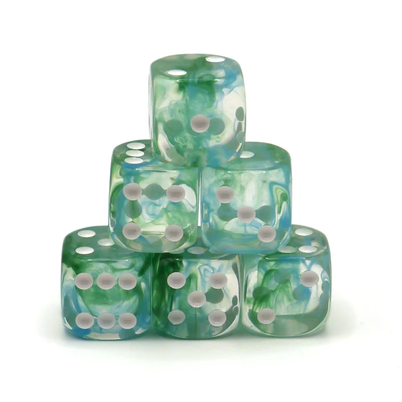 D6 Würfelset: Starlights Frostblue