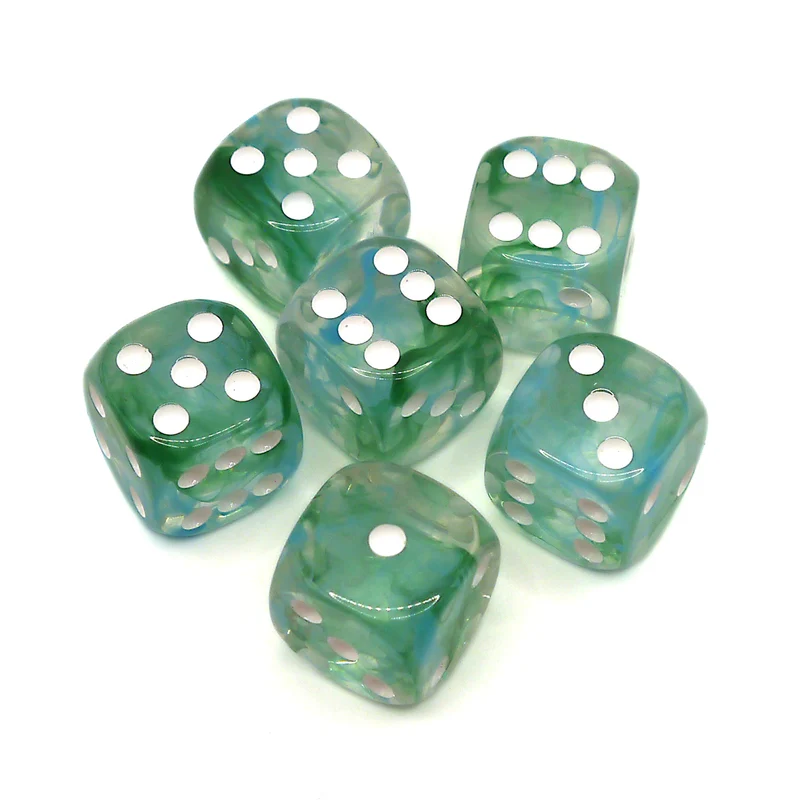 D6 Würfelset: Starlights Frostblue