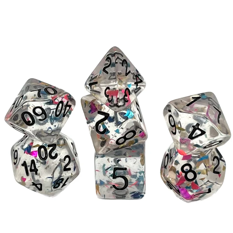 7-teiliges RPG Würfelset Confetti: Street Festival