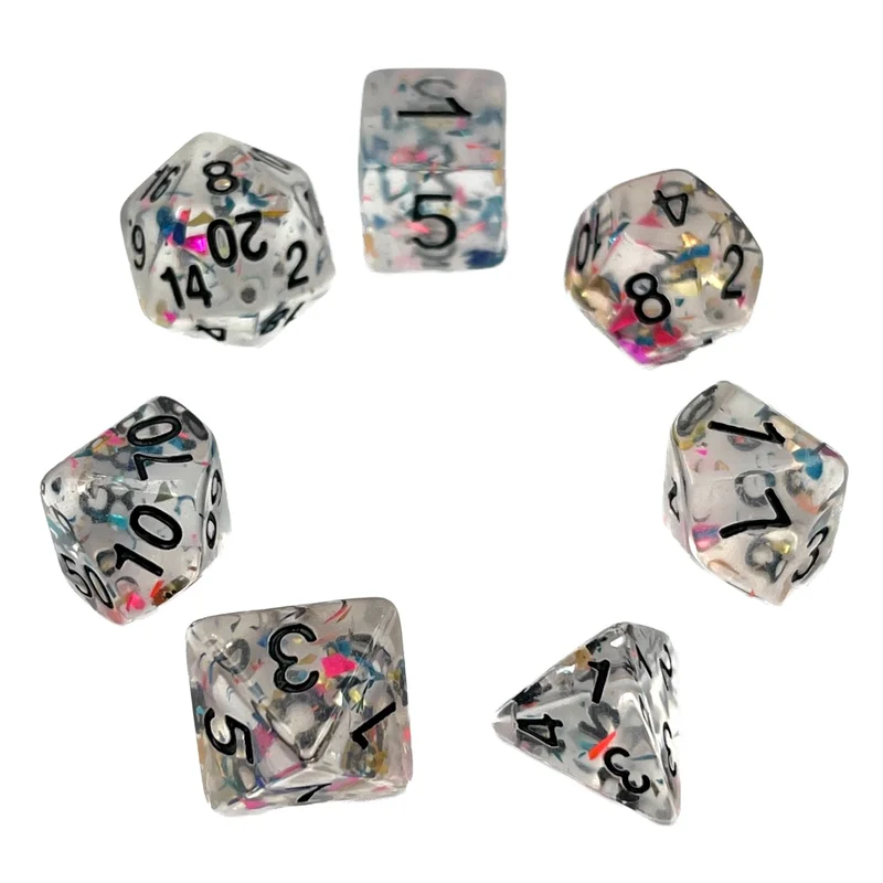 7-teiliges RPG Würfelset Confetti: Street Festival