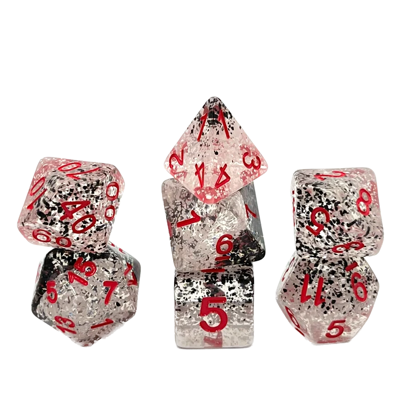 7-teiliges RPG Würfelset Confetti: Chess Player