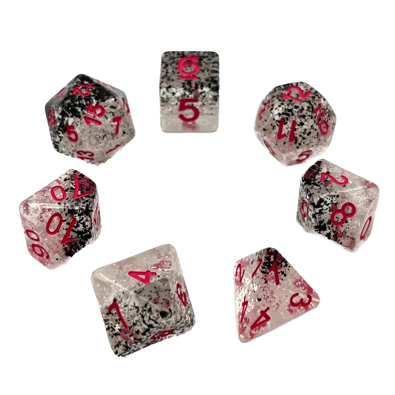 7-teiliges RPG Würfelset Confetti: Chess Player