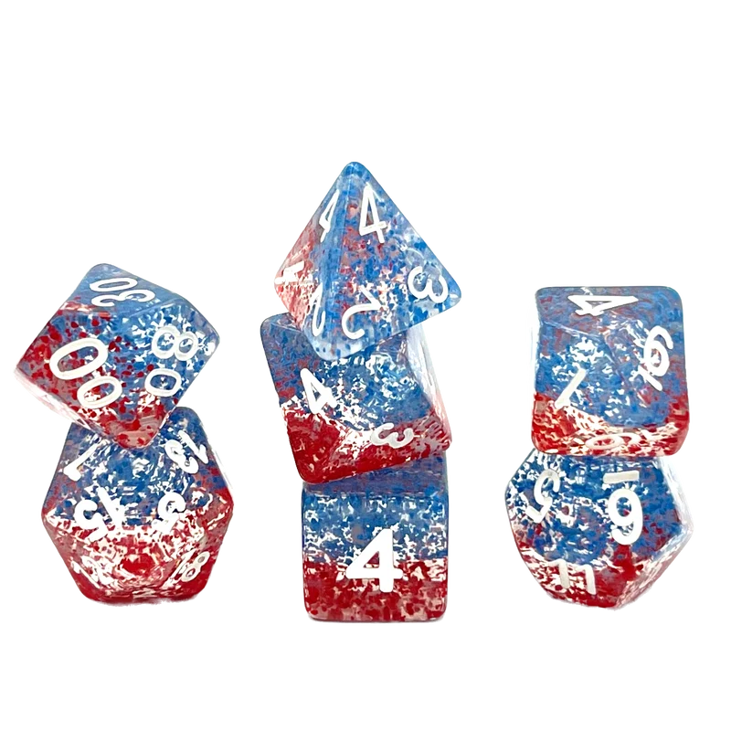7-teiliges RPG Würfelset Confetti: Blue Coral