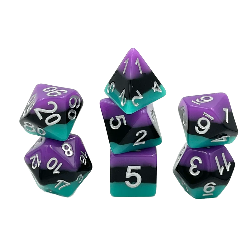 7-teiliges RPG Würfelset Mehrfarbig: Stratosphere