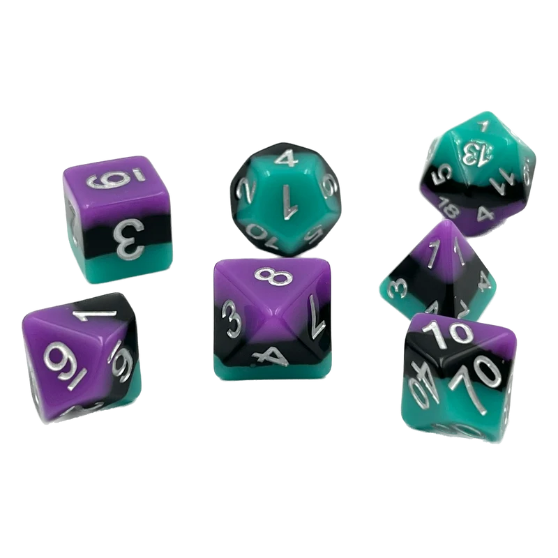 7-teiliges RPG Würfelset Mehrfarbig: Stratosphere