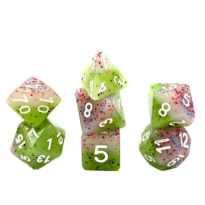 7-teiliges RPG Würfelset Mehrfarbig: Rose Bud