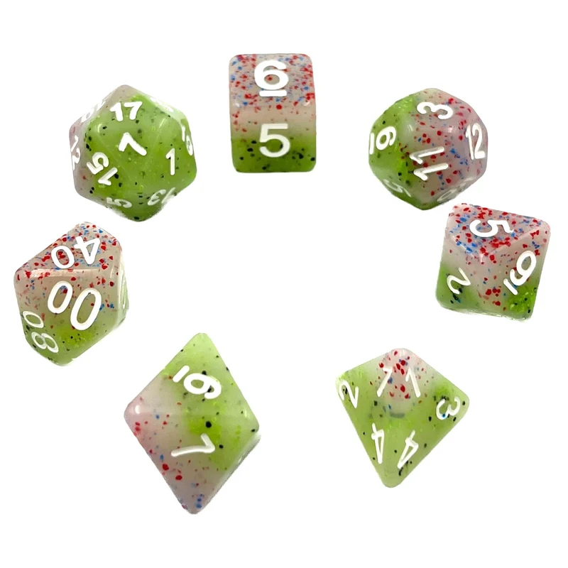 7-teiliges RPG Würfelset Mehrfarbig: Rose Bud