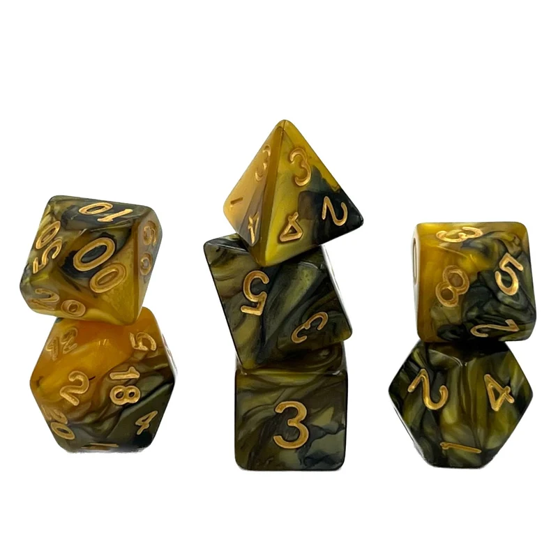 7-teiliges RPG Würfelset Mehrfarbig: Monarch