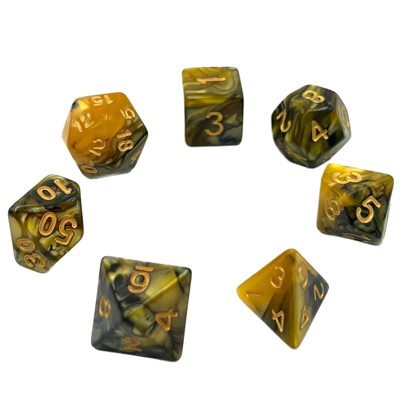 7-teiliges RPG Würfelset Mehrfarbig: Monarch