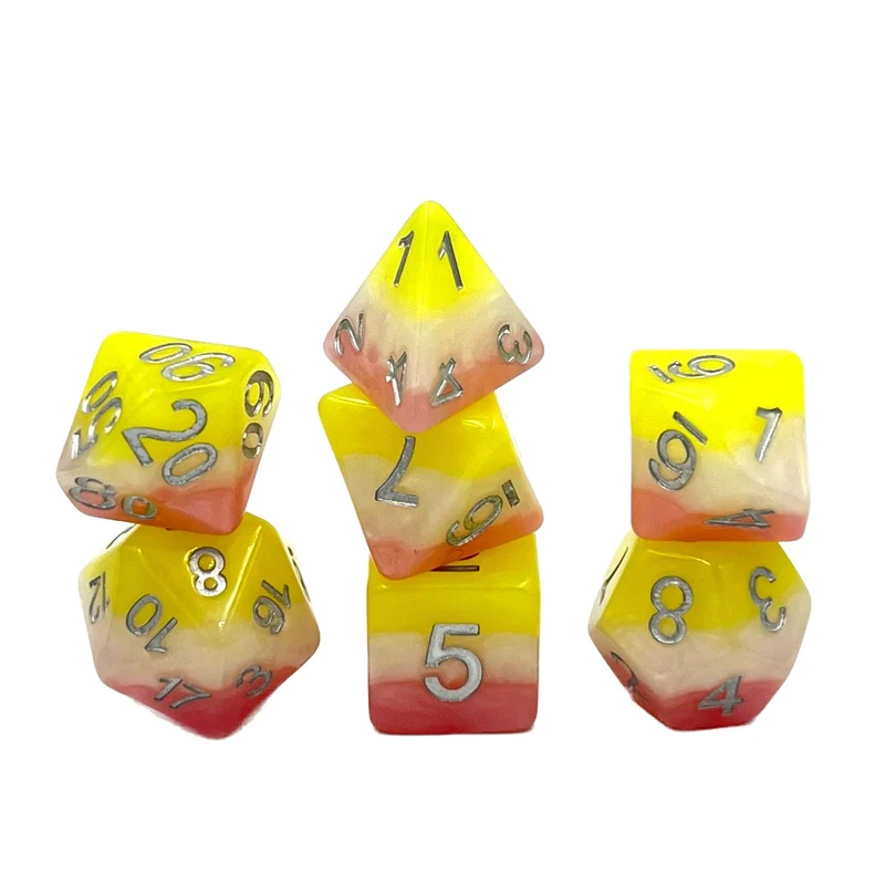 7-teiliges RPG Würfelset Mehrfarbig: Posey