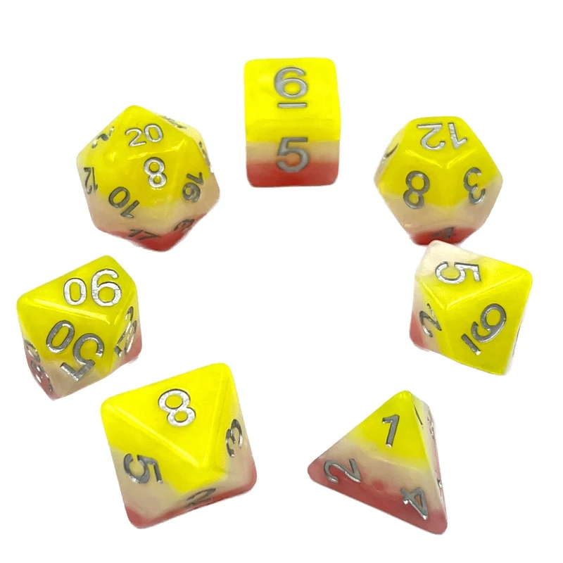 7-teiliges RPG Würfelset Mehrfarbig: Posey