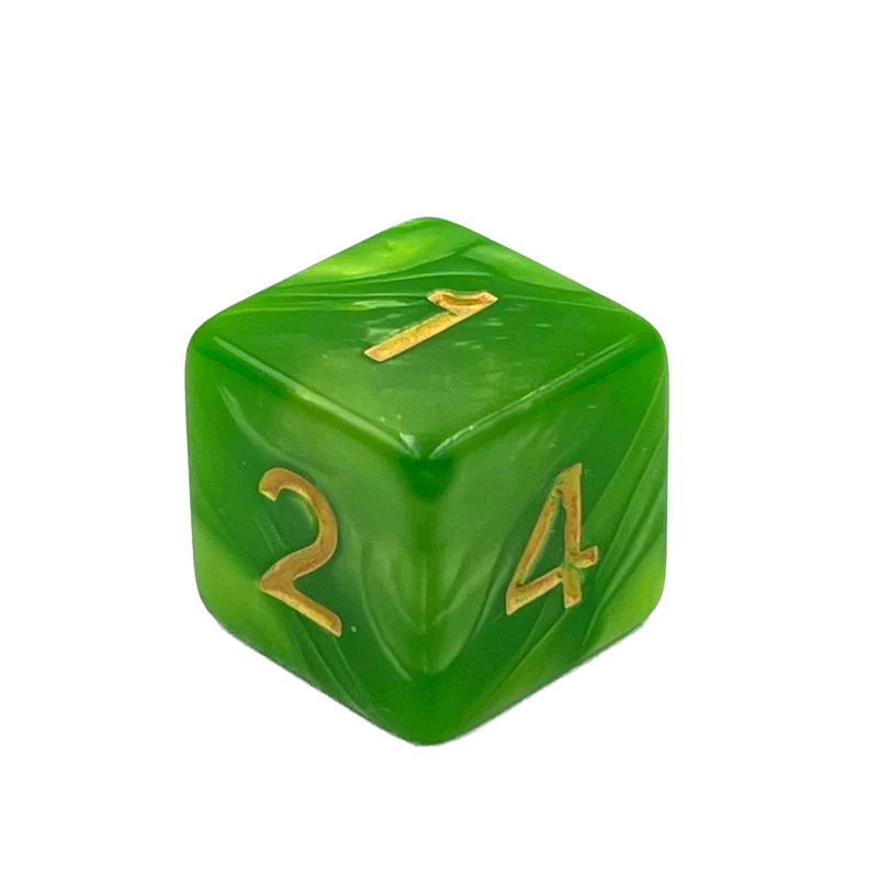 D6 Würfel Pearl Grass Green