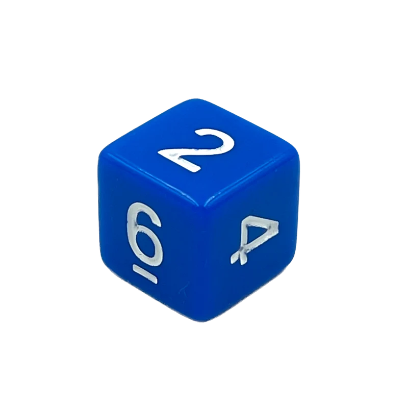 D6 Würfel Blue