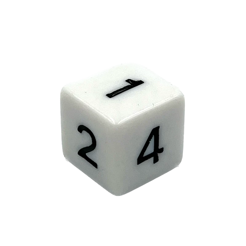 D6 Würfel White