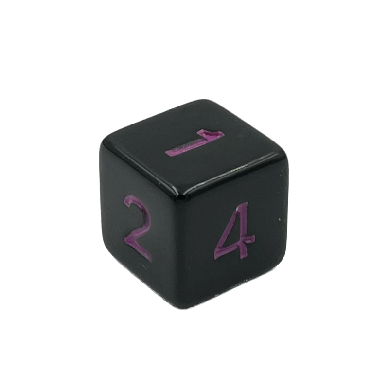 D6 Würfel Black/Purple