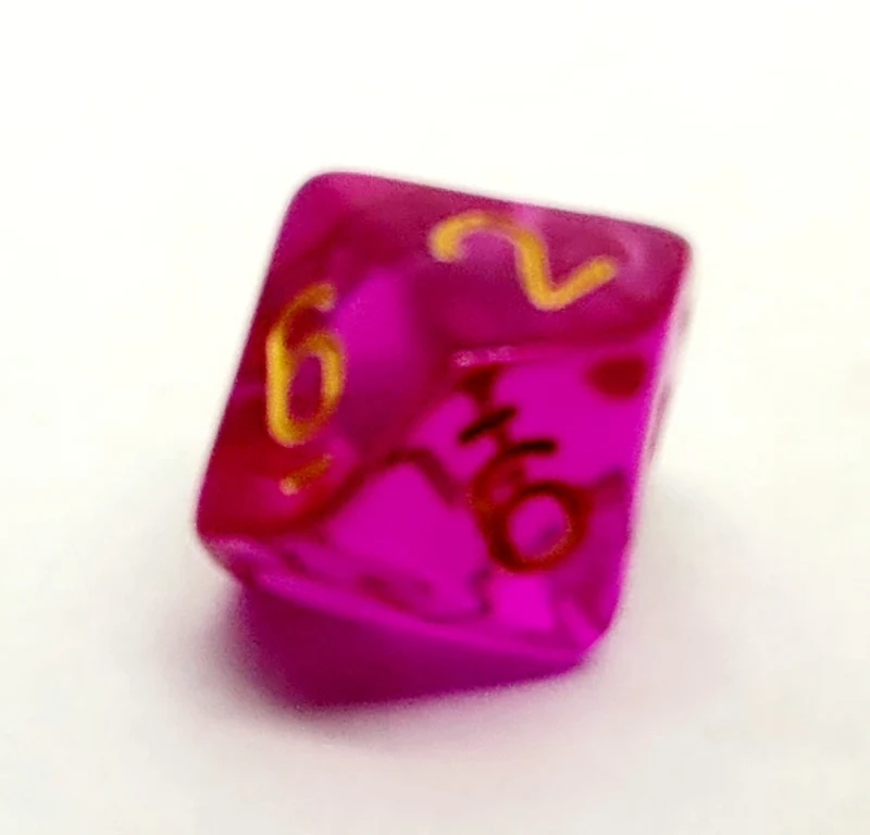 D10 Würfel Transparent Bollywood