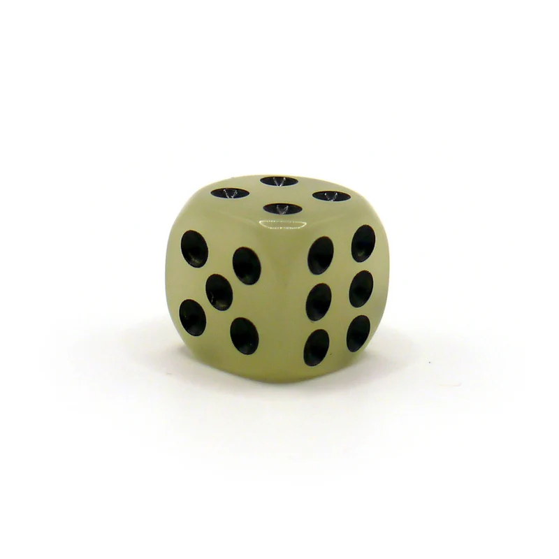 D6 1 Würfel: Glow in the dark