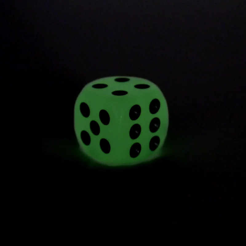 D6 1 Würfel: Glow in the dark