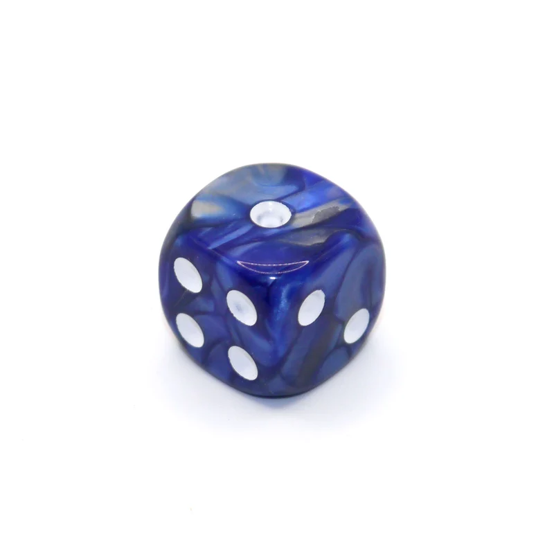 D6 1 Würfel Two Toned: Blue-Black/White