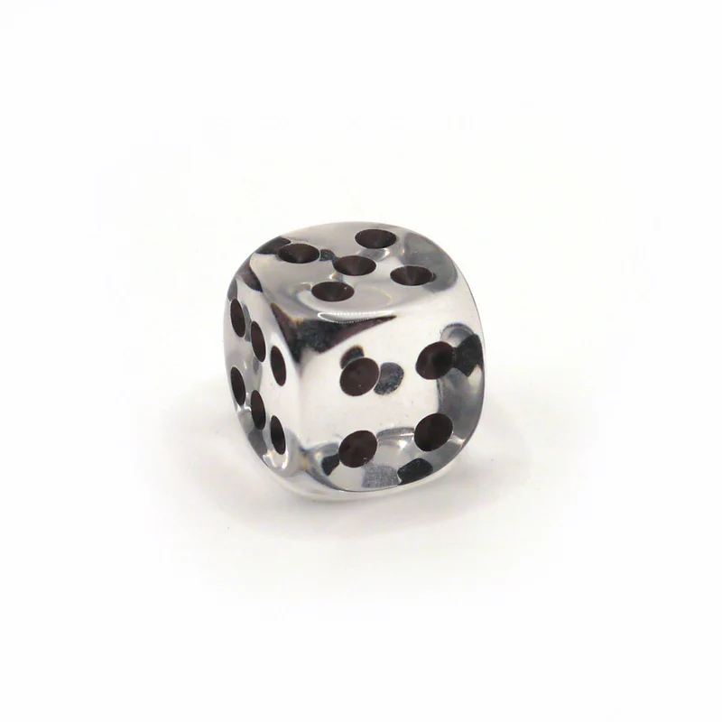 D6 1 Würfel Transparent: Crystal