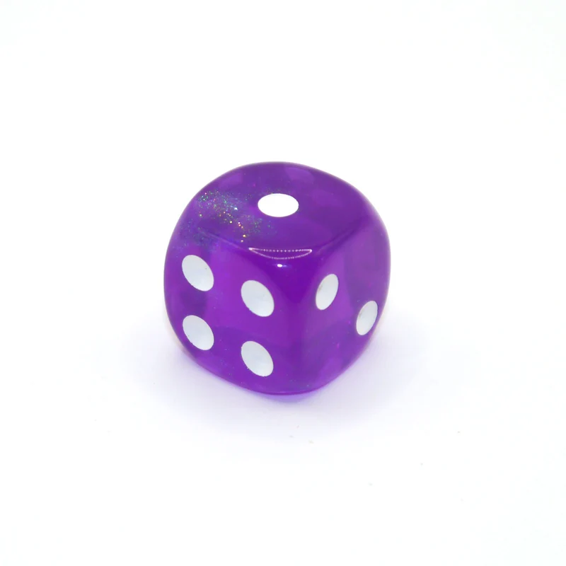 D6 1 Würfel Galaxy: Purple Borealis