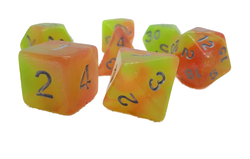 7-teiliges RPG Würfelset Galaxy: Carribbean