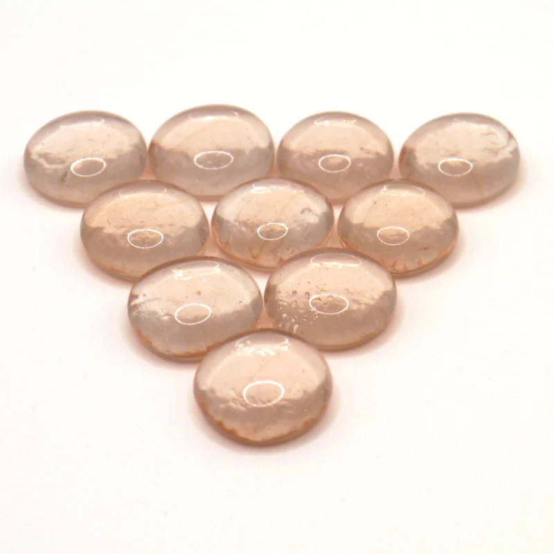10 Spielsteine: Transparent Rosa