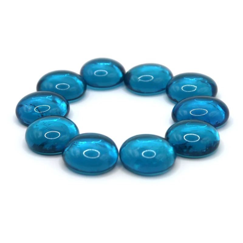 10 Spielsteine: Transparent Hellblau