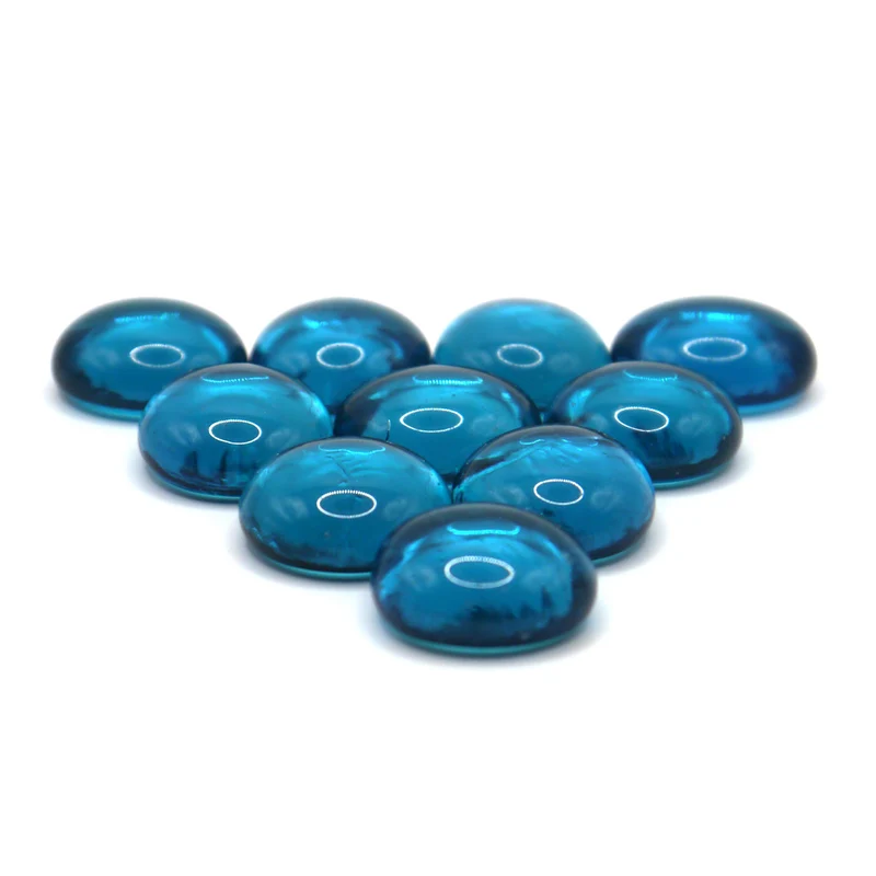 10 Spielsteine: Transparent Hellblau