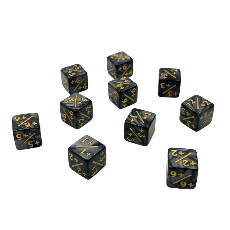 Counter +/- Black & Gold