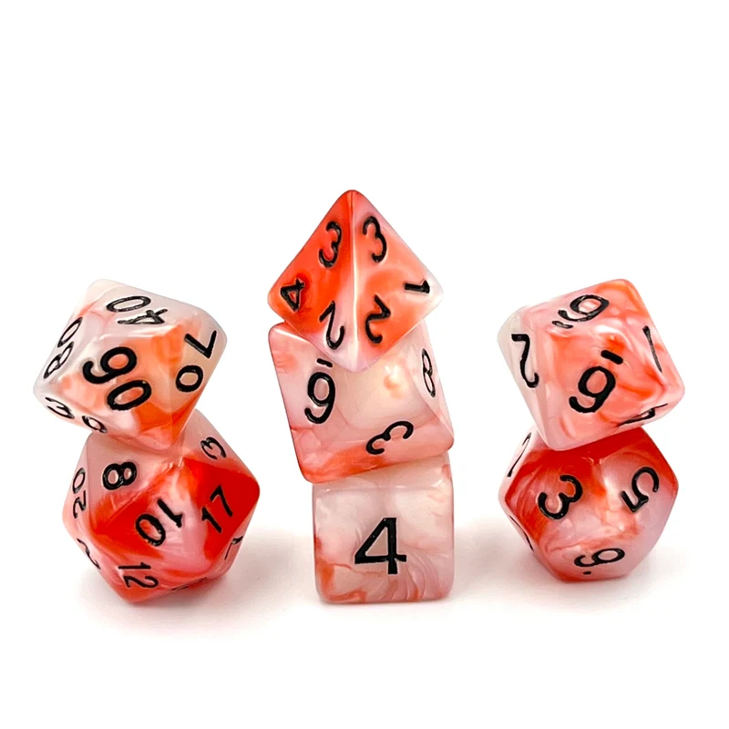 7-teiliges RPG Würfelset Mehrfarbig: Bloody Mary