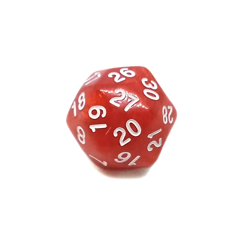 D30 Würfel Pearl Red