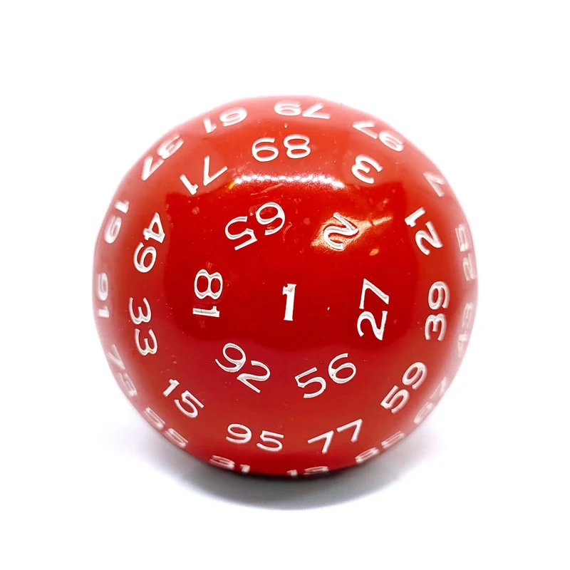 D100 Würfel Red/White